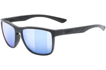 Solglasögon uvex lgl ocean 2 P Black Mat S3 Polarized Fyrkantig Svart