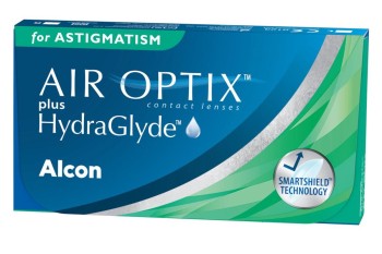 Månadsvis  Air Optix plus HydraGlyde för Astigmatism (6 linser)