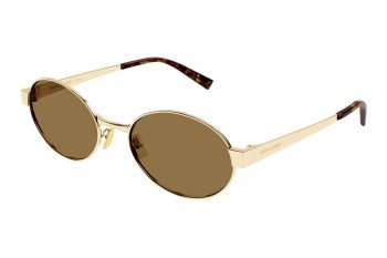 Solglasögon Saint Laurent SL692 004 Runda Guld