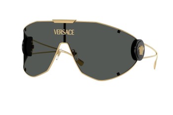 Solglasögon Versace VE2268 100287 Enkel Lins | Shield Guld