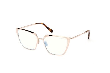 Glasögon Tom Ford FT5945-B 028 Fyrkantig Guld