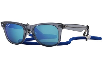 Solglasögon Ray-Ban Wayfarer RB2140 66414L Polarized Fyrkantig Grå