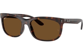 Solglasögon Ray-Ban RB2389 902/57 Polarized Rektangulära Havana