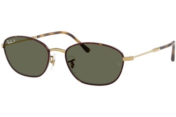 Solglasögon Ray-Ban RB3749 927358 Polarized Rektangulära Guld