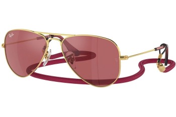 Solglasögon Ray-Ban Junior Aviator Junior RJ9506S 223/B5 Pilot Guld