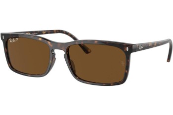 Solglasögon Ray-Ban RB4435 902/57 Polarized Rektangulära Havana