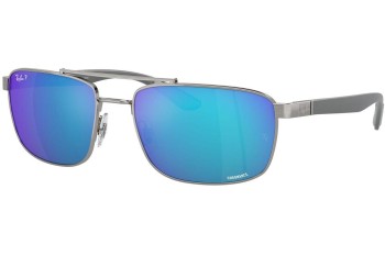 Solglasögon Ray-Ban RB3737CH 004/A1 Polarized Rektangulära Grå