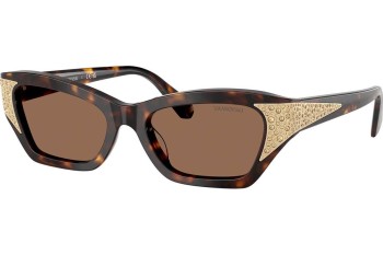 Solglasögon Swarovski SK6029 100273 Cat Eye Havana