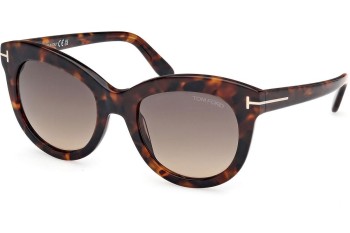 Solglasögon Tom Ford Odette FT1189 52F Cat Eye Havana