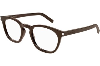 Glasögon Saint Laurent SL28OPT 009 Runda Brun