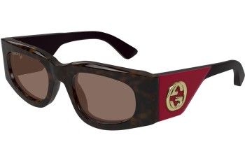 Solglasögon Gucci GG1664S 004 Fyrkantig Havana