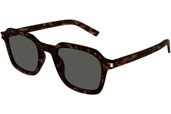 Solglasögon Saint Laurent SL715SLIM 002 Fyrkantig Havana