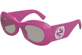 Solglasögon Gucci GG1696S 004 Oval Rosa