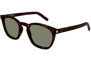 Solglasögon Saint Laurent SL28 049 Fyrkantig Havana