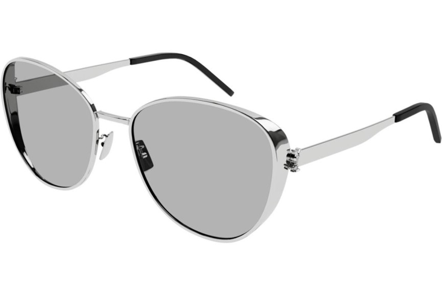 Solglasögon Saint Laurent SLM91 004 Fyrkantig Silver