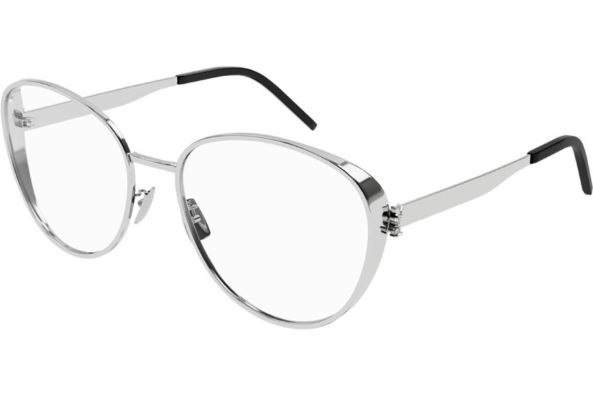 Glasögon Saint Laurent SLM93 001 Fyrkantig Silver