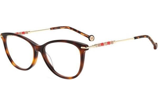 Glasögon Carolina Herrera CH0043 05L Cat Eye Havana