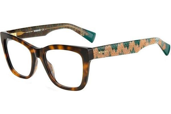 Glasögon Missoni MIS0081 086 Fyrkantig Havana