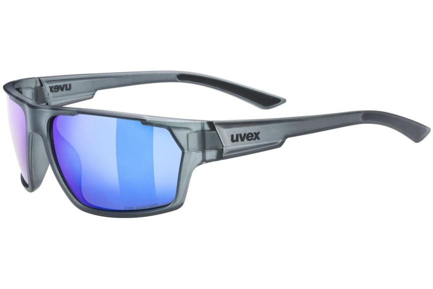 Solglasögon uvex sportstyle 233 P Smoke Mat S3 Polarized Rektangulära Grå