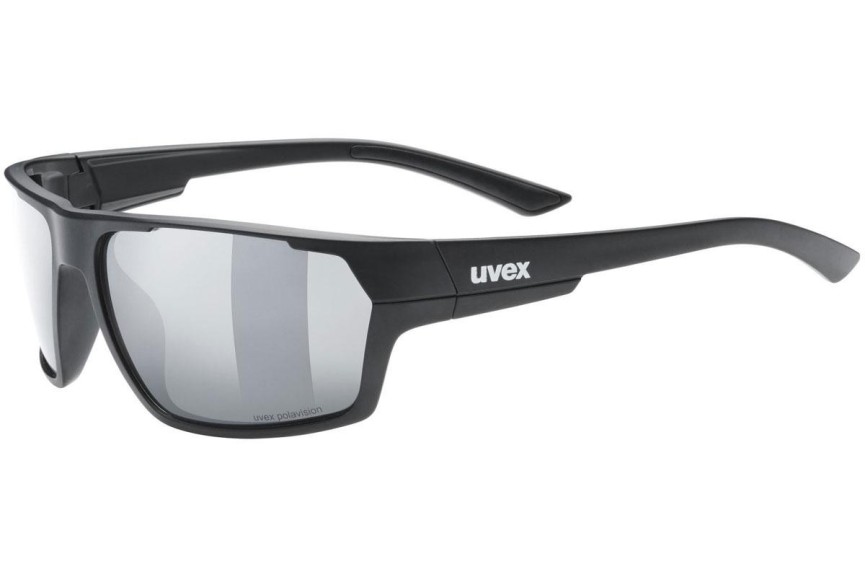 Solglasögon uvex sportstyle 233 P Black Mat S3 Polarized Rektangulära Svart