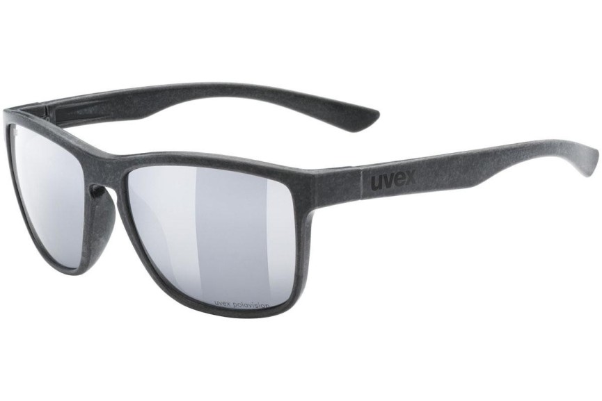 Solglasögon uvex lgl ocean 2 P Black Mat S3 Polarized Fyrkantig Svart