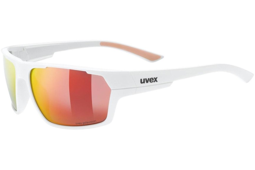 Solglasögon uvex sportstyle 233 P White Mat S3 Polarized Rektangulära Vit