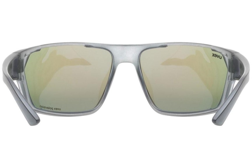 Solglasögon uvex sportstyle 233 P Smoke Mat S3 Polarized Rektangulära Grå