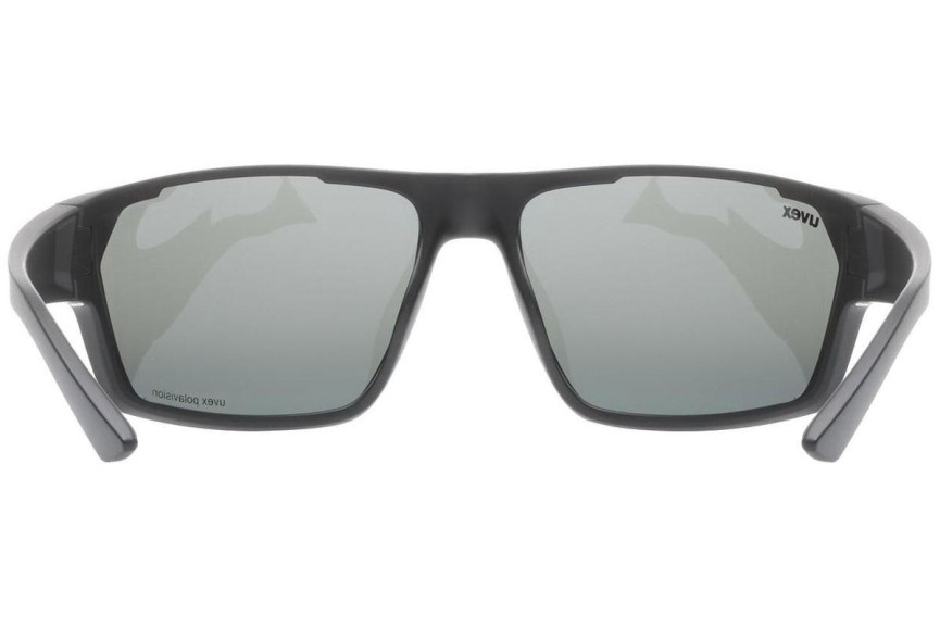 Solglasögon uvex sportstyle 233 P Black Mat S3 Polarized Rektangulära Svart