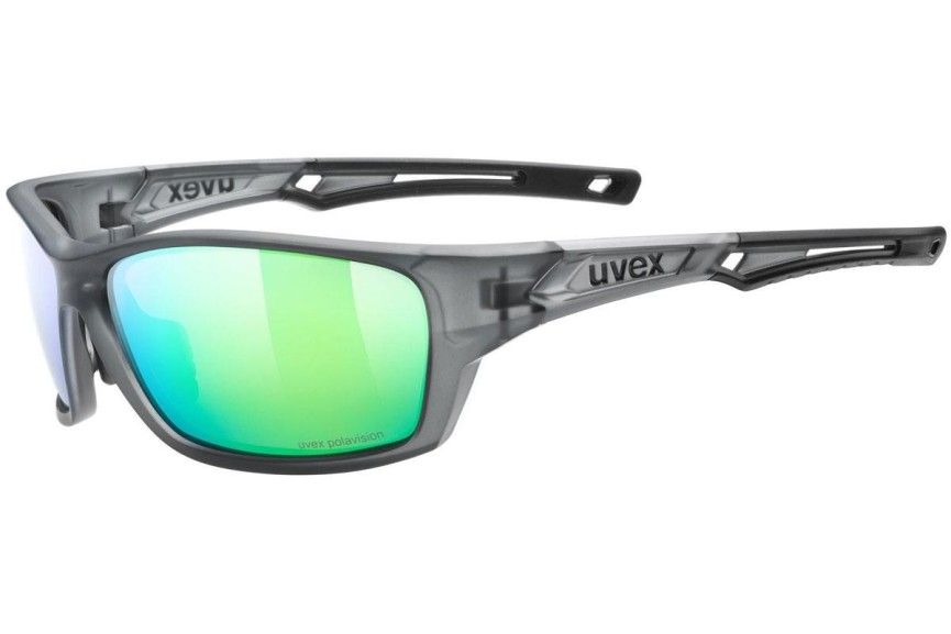 Solglasögon uvex sportstyle 232 P Smoke Mat S3 Polarized Rektangulära Grå