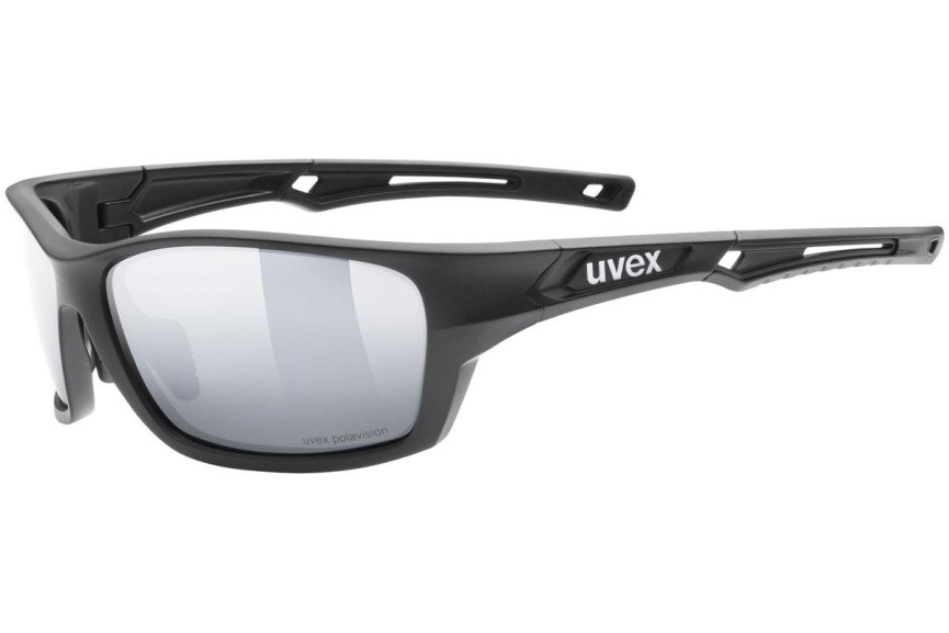 Solglasögon uvex sportstyle 232 P Black Mat S3 Polarized Rektangulära Svart