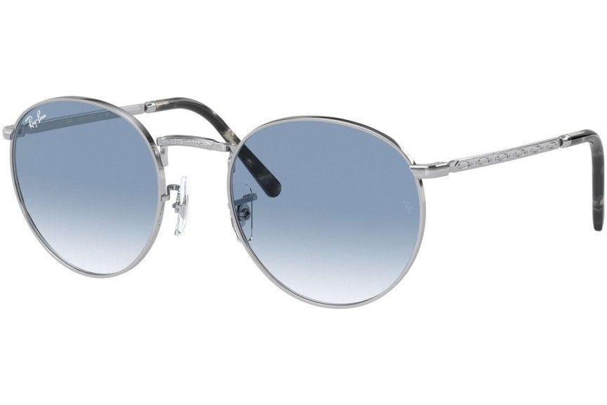 Solglasögon Ray-Ban New Round RB3637 003/3F Runda Silver