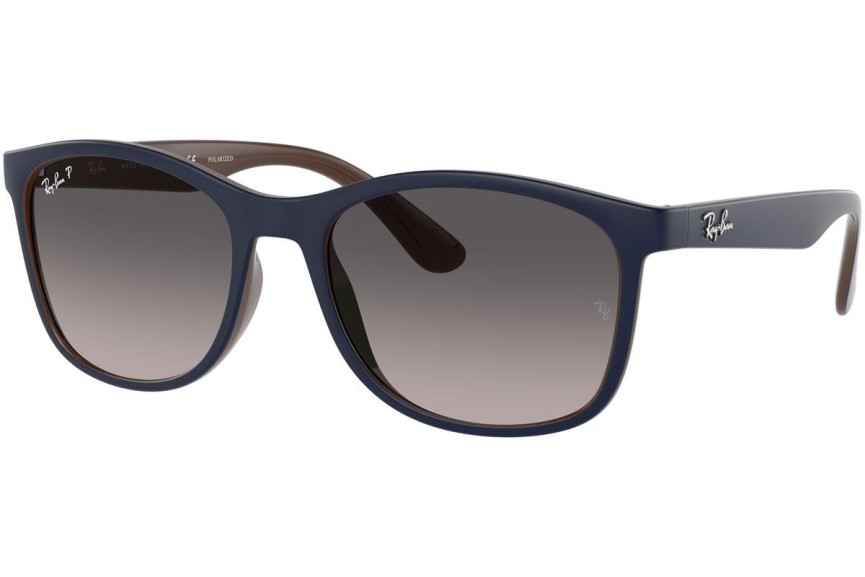 Solglasögon Ray-Ban RB4374 6601M3 Polarized Fyrkantig Blå