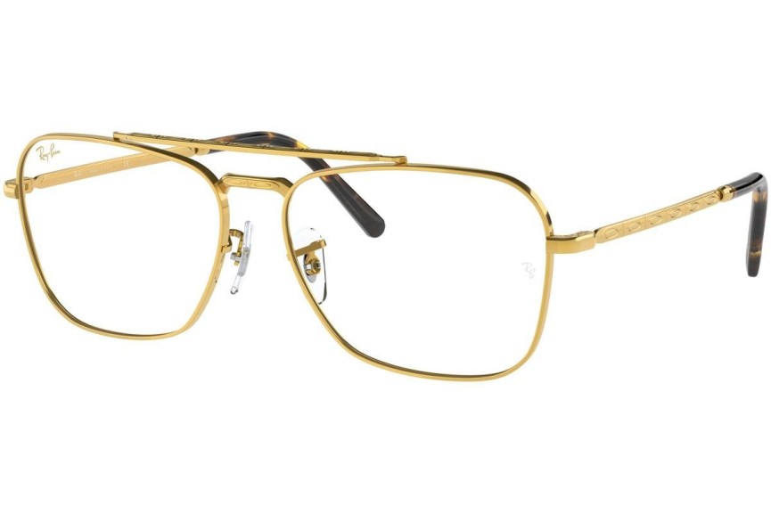 Glasögon Ray-Ban New Caravan RX3636V 3086 Fyrkantig Guld