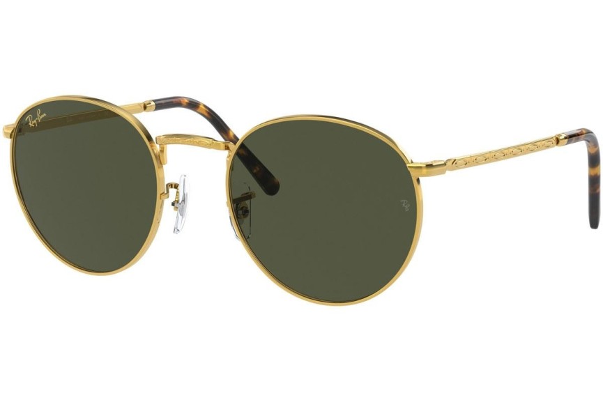 Solglasögon Ray-Ban New Round RB3637 919631 Runda Guld