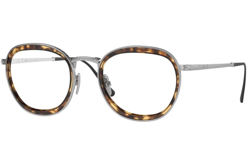 Glasögon Persol PO5009VT 8014 Runda Silver