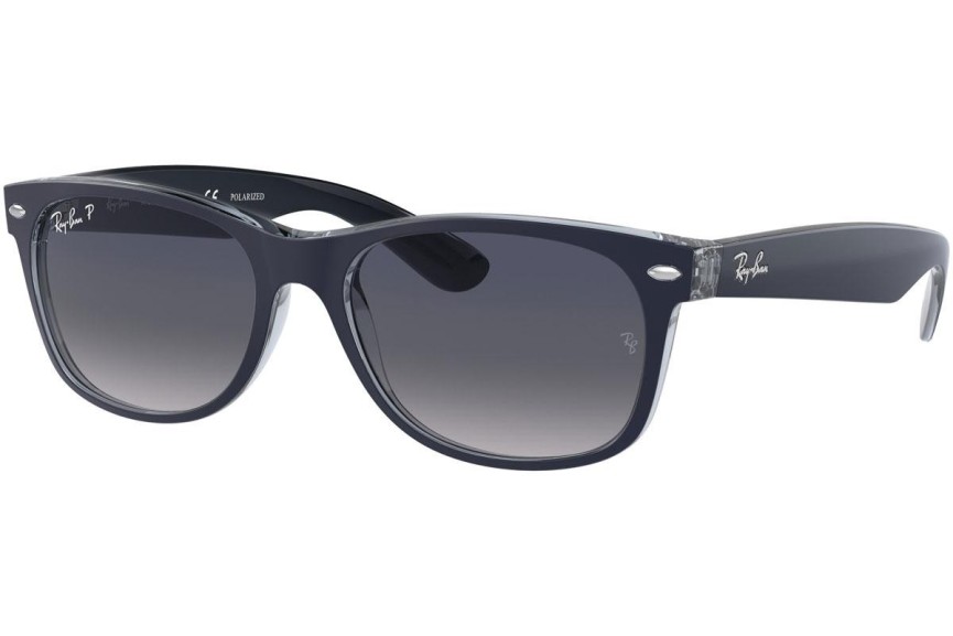 Solglasögon Ray-Ban New Wayfarer RB2132 660778 Polarized Fyrkantig Blå