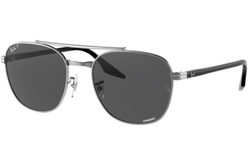 Solglasögon Ray-Ban Chromance Collection RB3688 004/K8 Polarized Fyrkantig Silver