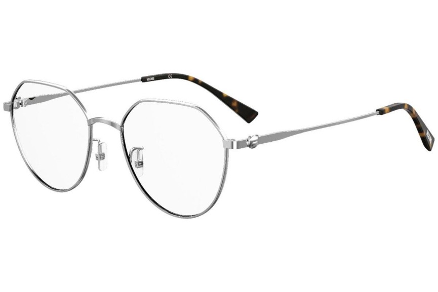 Glasögon Moschino MOS564/F 010 Runda Silver