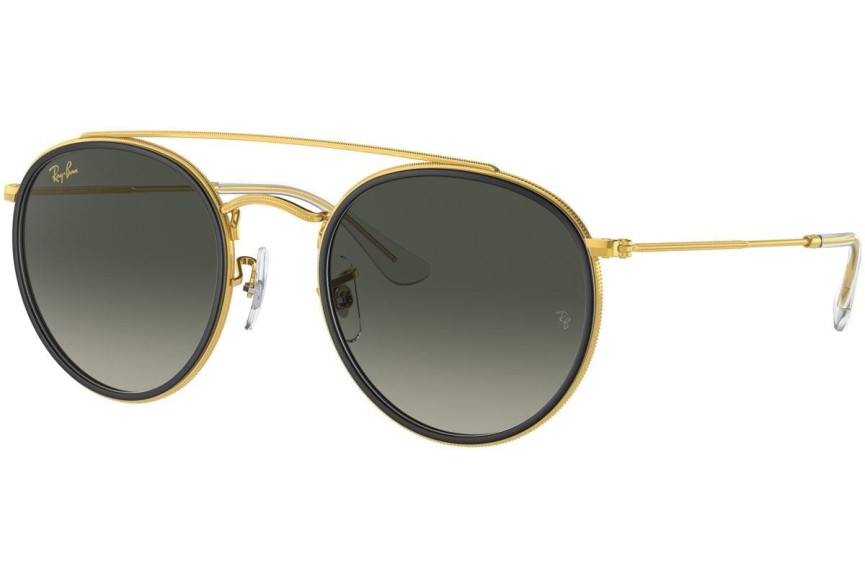 Solglasögon Ray-Ban Round Double Bridge RB3647N 923871 Runda Guld