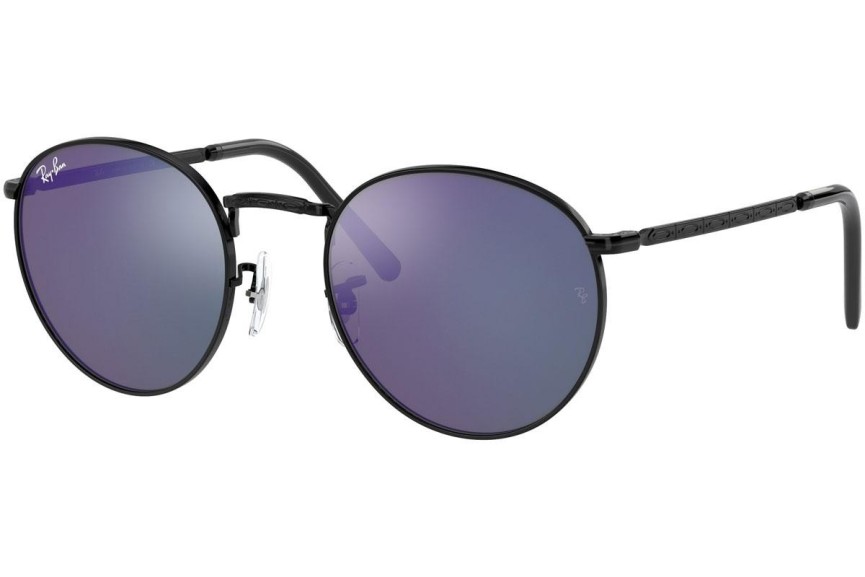 Solglasögon Ray-Ban New Round RB3637 002/G1 Runda Svart