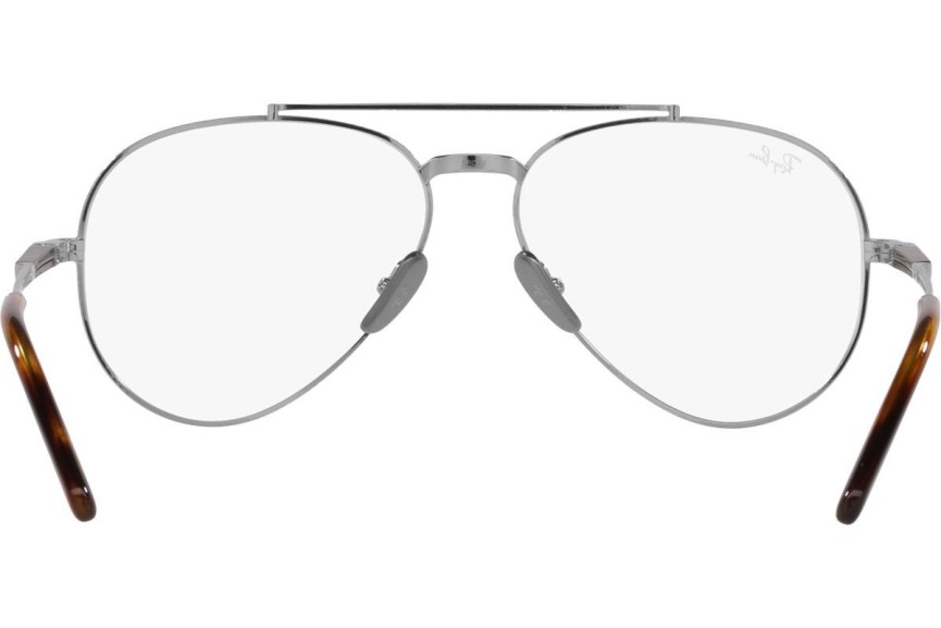 Glasögon Ray-Ban Aviator Titanium Titanium Collection RX8225V 1224 Pilot Silver