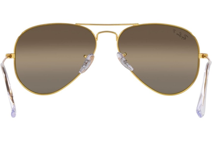 Solglasögon Ray-Ban Aviator Chromance Collection RB3025 9196G5 Polarized Pilot Guld