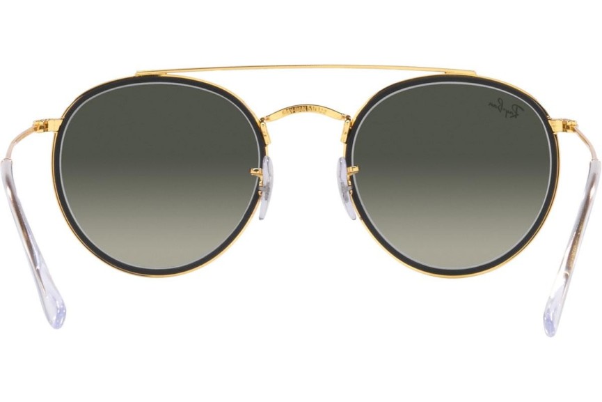 Solglasögon Ray-Ban Round Double Bridge RB3647N 923871 Runda Guld