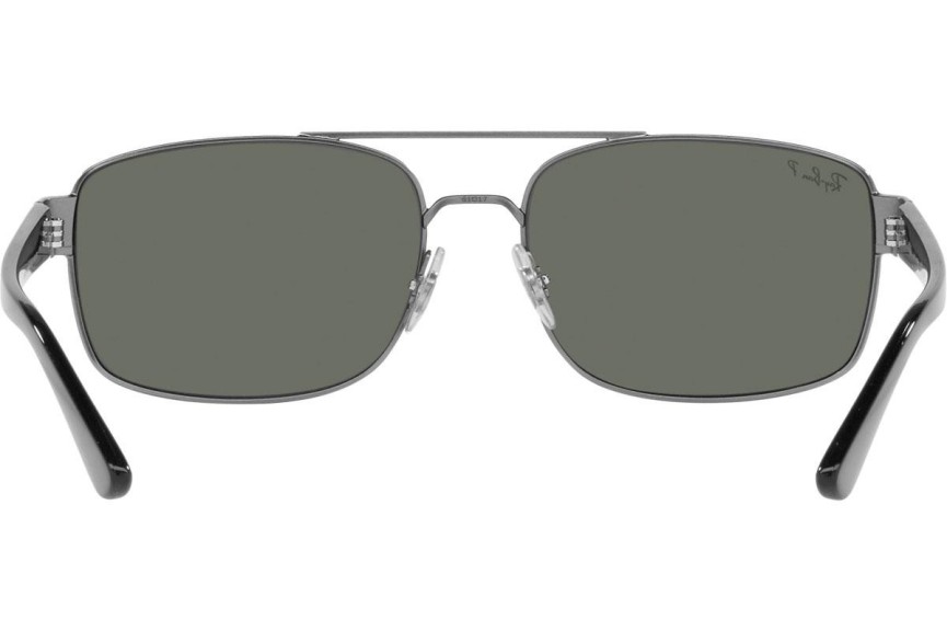 Solglasögon Ray-Ban RB3687 004/58 Polarized Rektangulära Silver