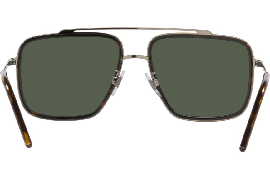 Solglasögon Dolce & Gabbana DG2220 13359A Polarized Fyrkantig Guld