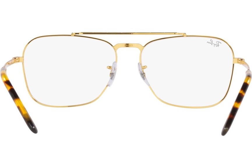 Glasögon Ray-Ban New Caravan RX3636V 3086 Fyrkantig Guld