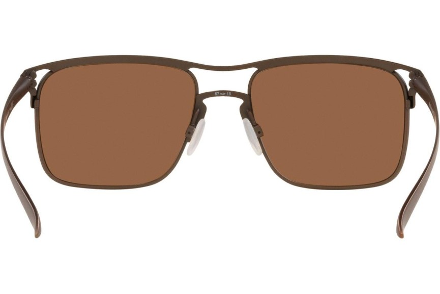 Solglasögon Oakley Holbrook TI OO6048-03 Polarized Fyrkantig Brun