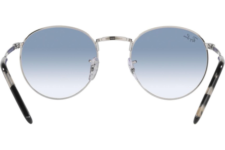 Solglasögon Ray-Ban New Round RB3637 003/3F Runda Silver