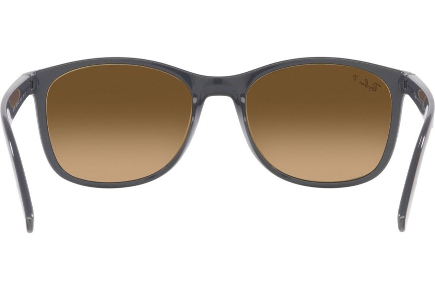 Solglasögon Ray-Ban RB4374 6600M2 Polarized Fyrkantig Brun