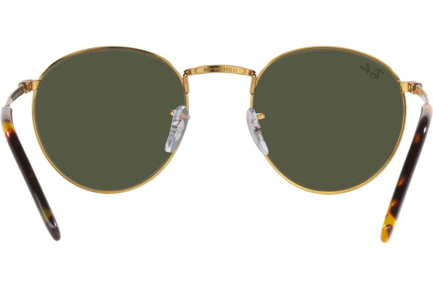 Solglasögon Ray-Ban New Round RB3637 919631 Runda Guld